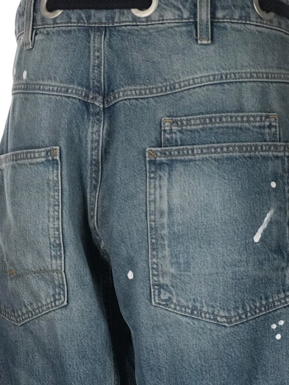 We The Free Distressed Blue Wide-Leg Jeans - Picture 10 of 14